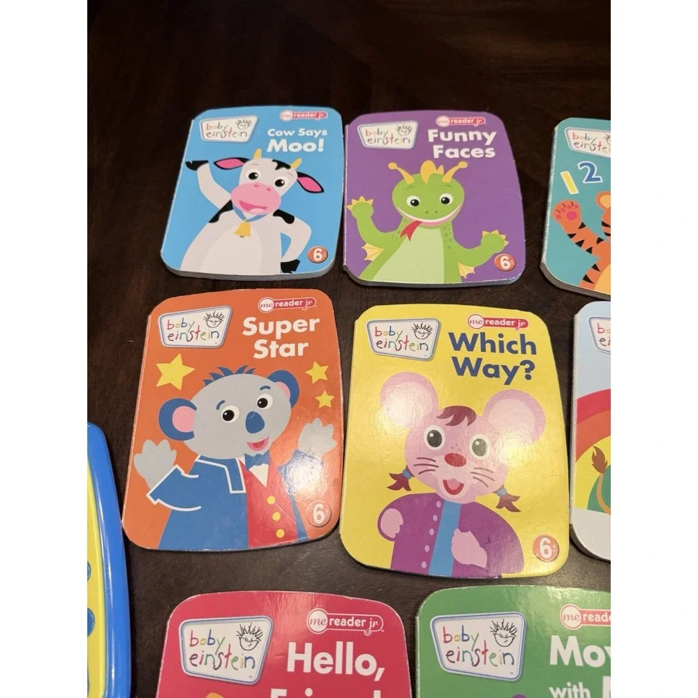 Me Reader Jr Baby Einstein Books and Electric Reader 8  books